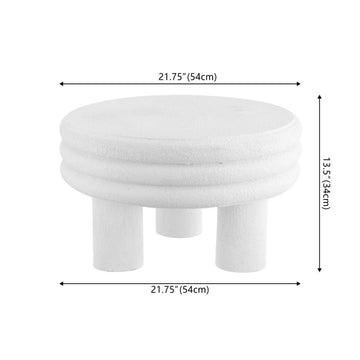 Rashida 13.5" Contemporary Minimalist Curvy Low Accent Table - JONATHAN Y